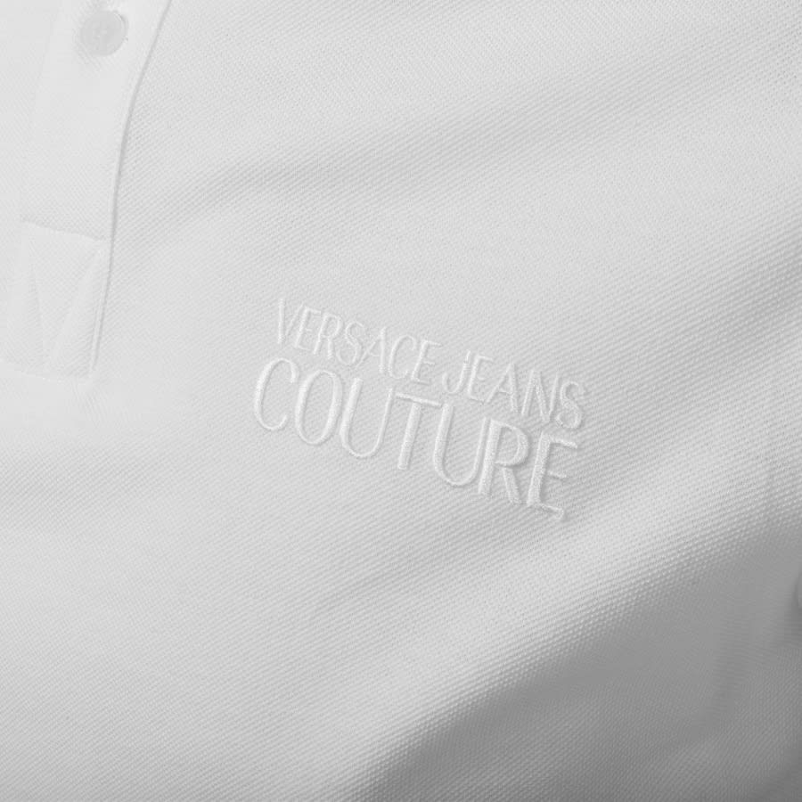 Alternative Image for ProductVersace Jeans Couture Logo Polo T Shirt White3